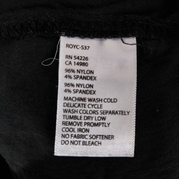 Royal Robbins Size 12 Black Fit and Flare Knee-Length Cargo Skirt with Ruffle - Picture 10 of 11